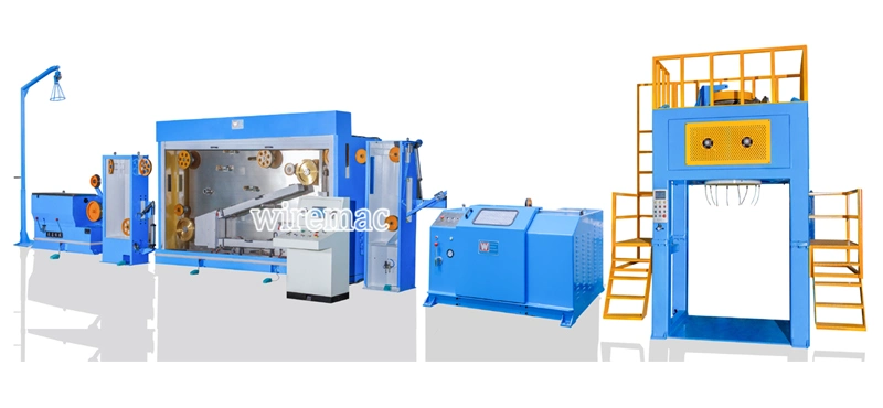 Stainless Steel Material Full Automatic Big Copper Wire Drawing Machine Aluminum Copper Rod Breakdown Machine with Online Annealer